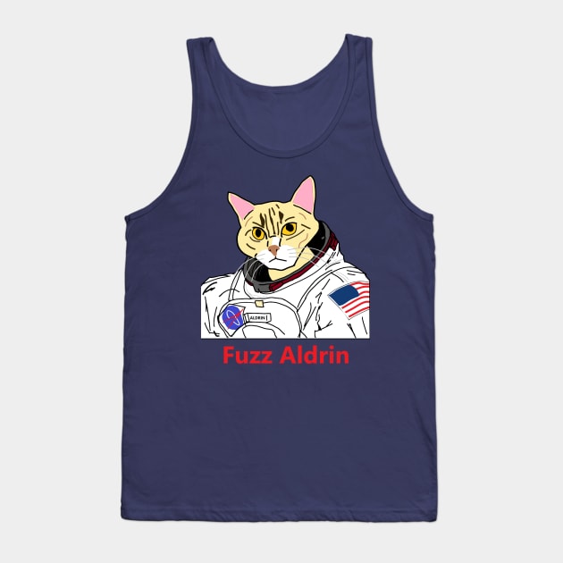 Famous Cats - Fuzz Aldrin Tank Top by jmtaylor